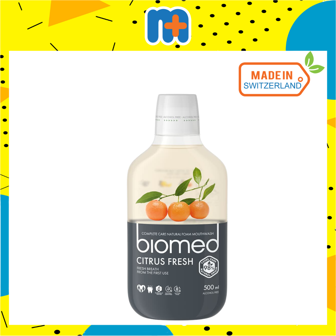 [MPLUS] BIOMED COMPLETE CARE NATURAL MOUTHWASH CITRUS FRESH 500ML